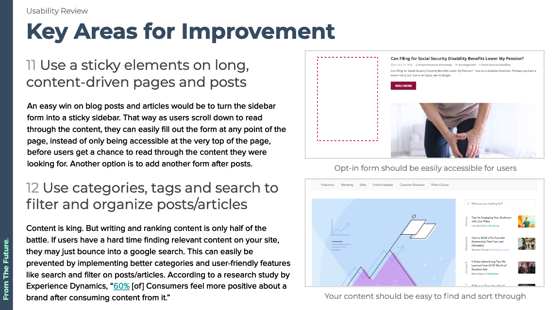 technical improvements